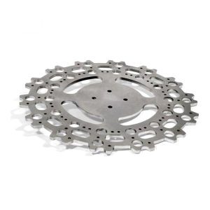 Laser cutting aluminum piece