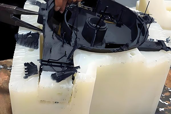 Silicone mold for vacuum casting