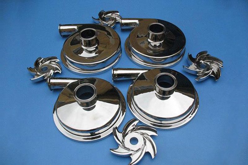 Polished sheet metal parts