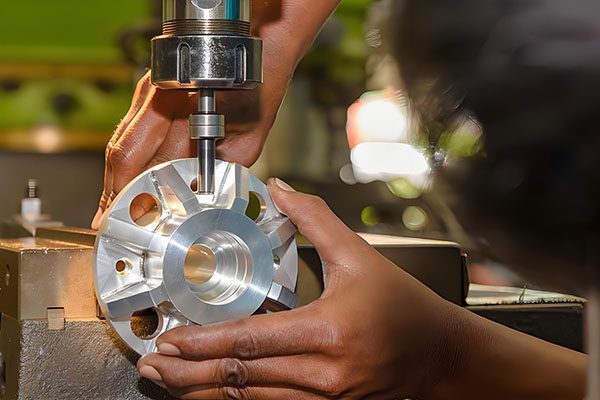 CNC milling machine operation