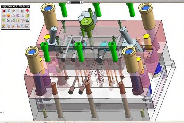 Injection molding defect before and after optimization