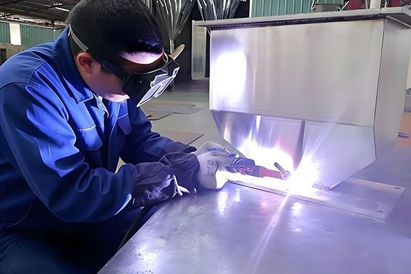 Sheet metal welding distortion control