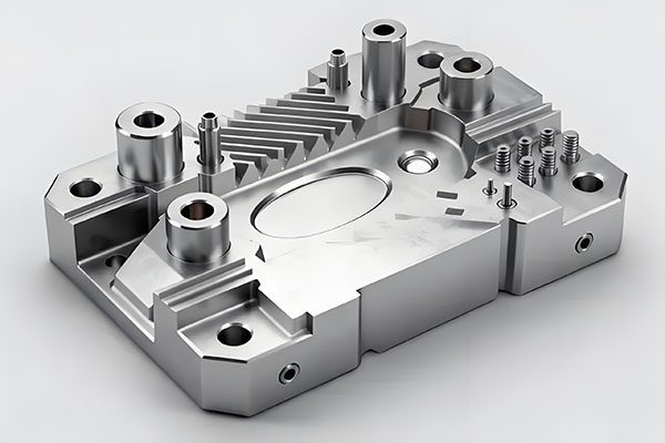 CNC machined metal part