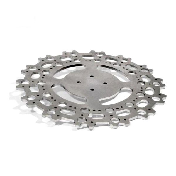 Laser cutting aluminum piece