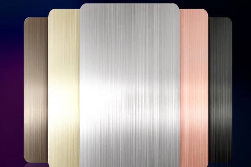 Brushed sheet metal parts