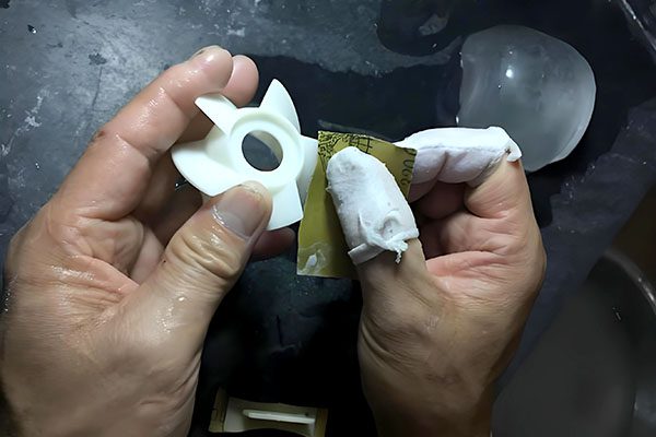 Sanding SLA support marks