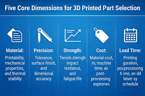 3D Printed Parts: Selection & Application Scenarios